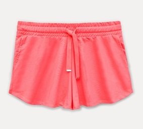 Women Summer Short Plain - Coral
