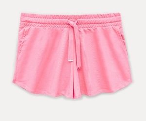 Women Summer Short Plain - Pink