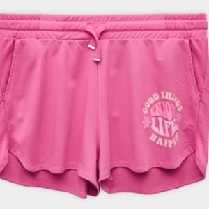 Women Summer Short Printed - DK Pink