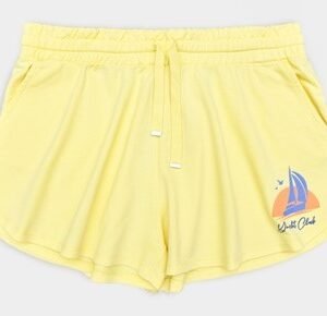 Women Summer Short Printed - Yellow
