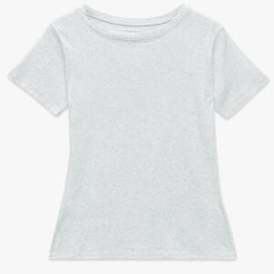 Women Short Sleeve Body Fit T-Shirt - Oatmeal