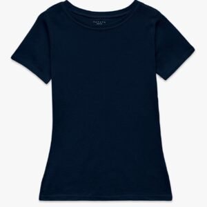 Women Short Sleeve Body Fit T-Shirt - Navy