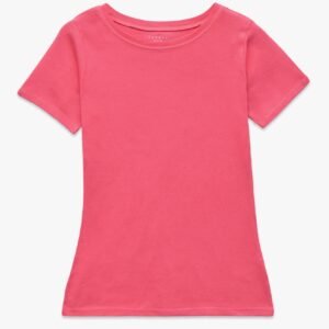 Women Short Sleeve Body Fit T-Shirt - Pink