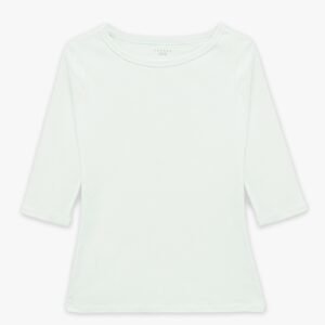 Women Long Sleeve Body Fit T-Shirt - White